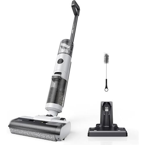 JONR ED12 Wet Dry Vacuum Cleaner,Cordless Floor Cleaning Suitable for Combination of Hard Floor Vacuum Cleaner and Mop,one click self-cleaning,0.1 inch Edge Cleaning,Easy to Clean Dust,Spills,Pet Hair