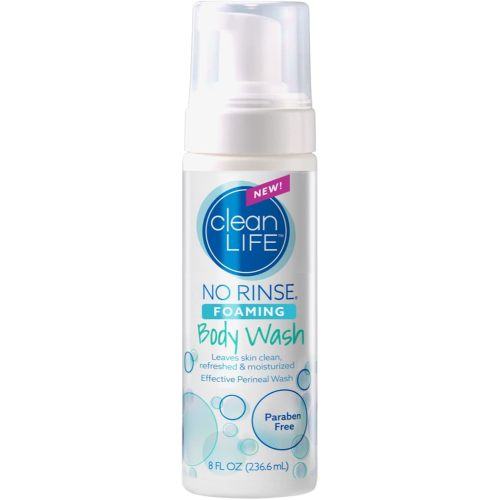 No-Rinse Foaming Body Wash - Waterless Foam Cleanser for Elderly, Adults, Kids, Infants & Caregiver - Rinse-Free for Sensitive Skin - Travel Size - Refreshed & Moisturized Skin - 8 fl oz (Pack of 1)