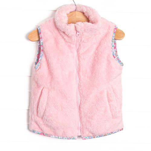 Kara Vest, Pink and Floral Trim – Stitchy Fish