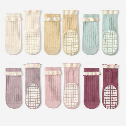 Lets Dance - 6 Pairs of Stay-On Baby & Toddler Non-Slip Socks – LittleYogaSocks