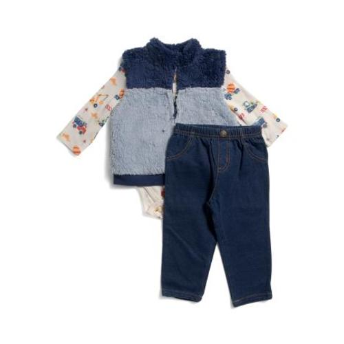 Newborn Girls 3pc Leopard Vest Set | Clearance On Clearance | TJ Maxx