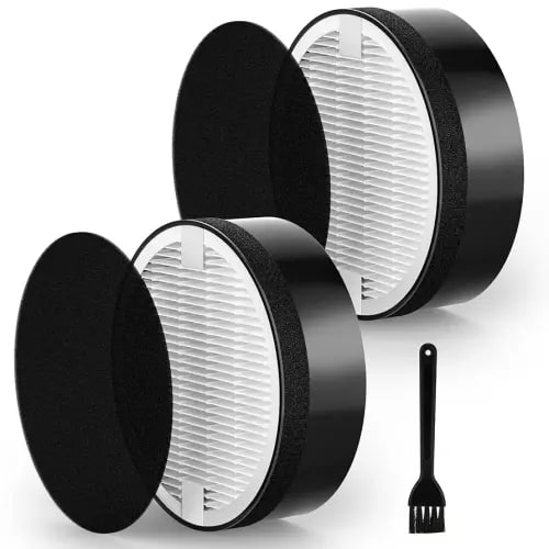 LV-H132 Replacement Filter Compatible with LEVOIT LV-H132 Air Puri-fier Replacement Filter, 3-in-1 H13 True HEPA Filt-er High-Efficiency Activated Carbon Filt-er, Part # LV-H132-RF, 2 Pack