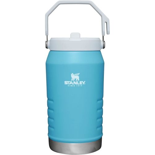 Stanley IceFlow Flip Straw Jug with Handle 64 oz| Twist On Lid and Flip Up Straw | Leak Resistant for Travel and Sports | Insulated Stainless Steel | BPA-Free | Pool