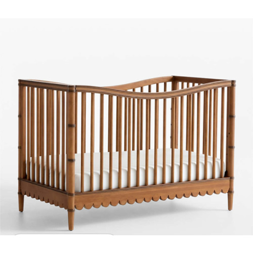 Crosby Antique Amber Wood Convertible Baby Crib by Sharland England