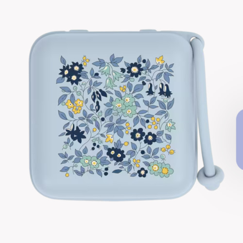BIBS x LIBERTY Pacifier Box - Chamomile Lawn Baby Blue