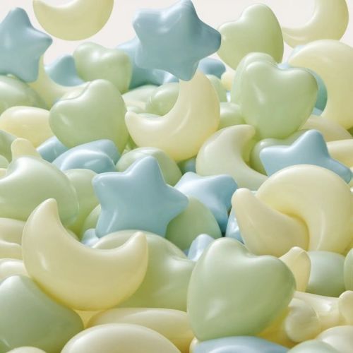 Tiny Land® Fun-Shapes Ocean Balls 200 Pack - Ideal for Play Tunnels, Pop-Up Tents & Ball Pits, Sensory Play Toy