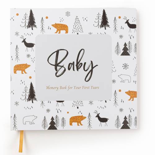 Minimalist Baby first few years keepsake memory book