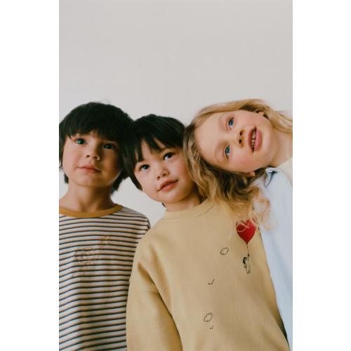 STRIPED T-SHIRT ORFAYO © - Light brown | ZARA United States