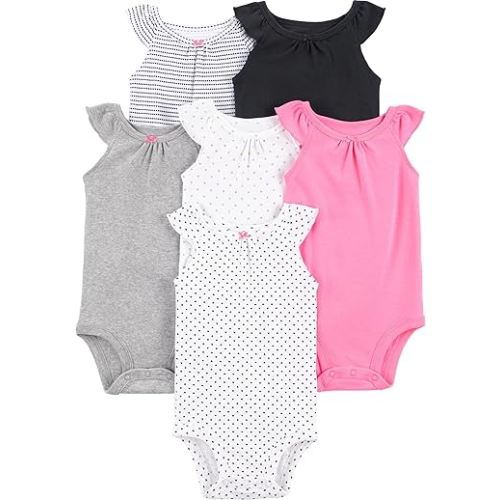 Simple Joys by Carter's Baby Girls 6 Pack Short Sleeve Bodysuit