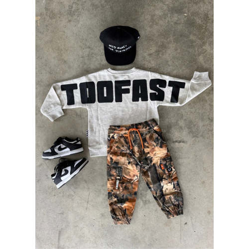 Too Fast Crewneck Heather Grey