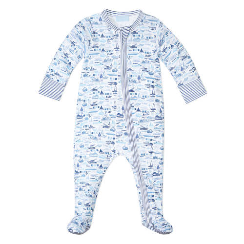 Boats Zip Baby Onesie | Joy Street Kids