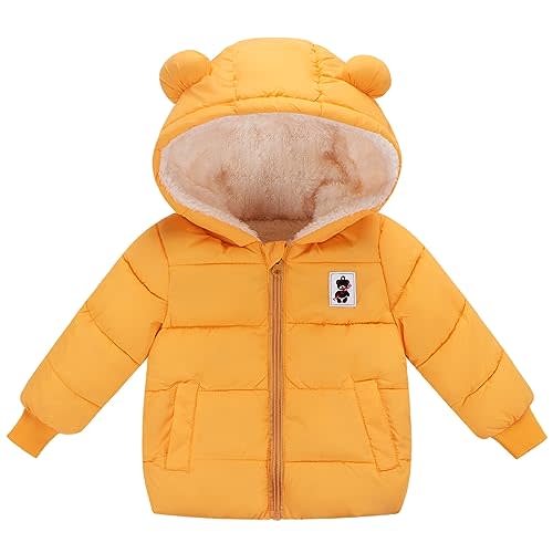 Newborn Baby Girls Fleece Jacket Toddler Winter Infant Boys Coat | Unisex baby boy girl hoodie snow suit wear well with sweaters kids rain snowsuit 12-18, 18-24 months, 1t, 2t, 3t, 4t, options