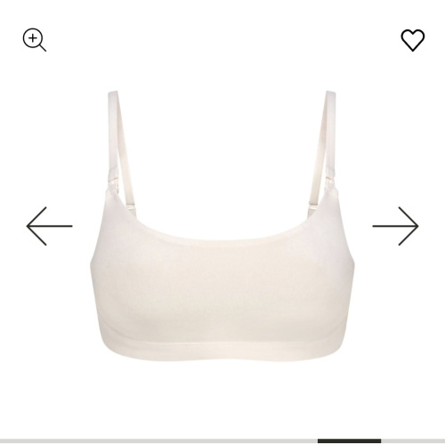 COTTON JERSEY MATERNITY NURSING SCOOP BRALETTE | MARBLE | SKIMS
