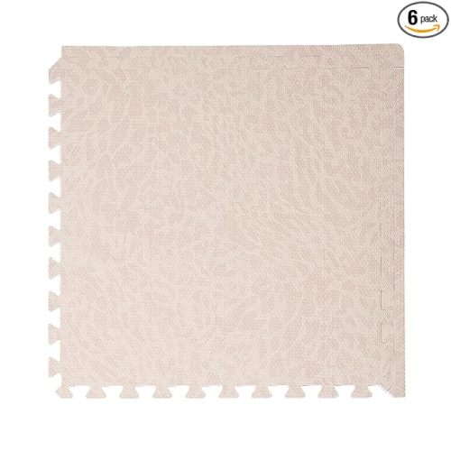 Toddlekind Haven Play Mat - 4x6 Wild Dune - Extra Thick Non-Toxic Soft Foam Playmat for Floor - Stylish Interlocking Playroom Puzzle Mat for Kids & Toddlers - 6 Tiles - Odorless - Wipe Clean