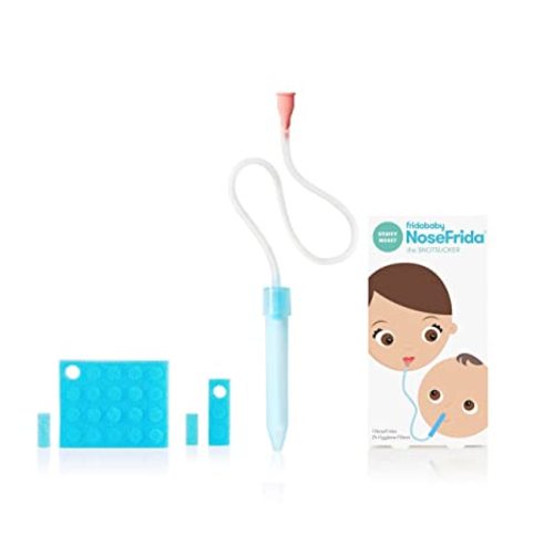 Baby Nasal Aspirator NoseFrida the Snotsucker with 20 Extra Hygiene Filters by Frida Baby - NoseFrida Filter Bundle (24 Hygiene Filters)