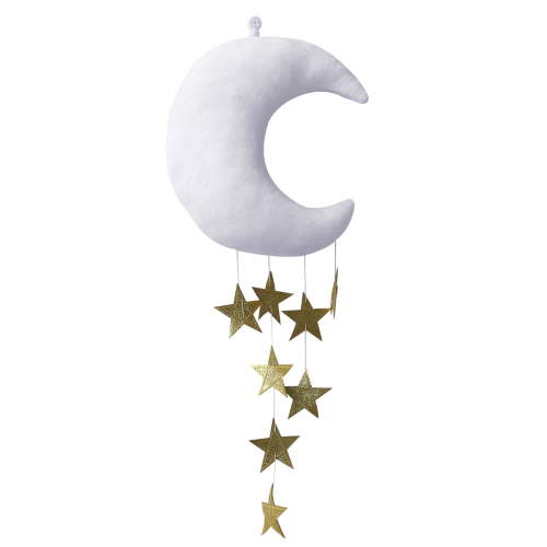 Uanit Wall Backdrop Children Room Hanging Moon Stars Stuffed Decor for Boy Girls Baby Room Decoration Good Night Nursery Wall Decor Home House Bedroom Design