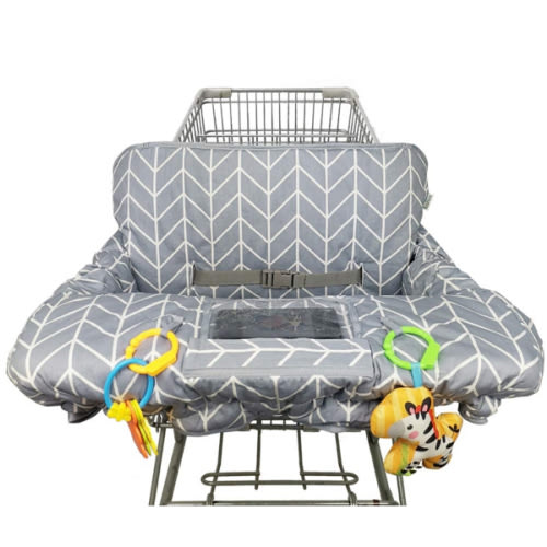 Shopping Cart Cover for Baby ICOPUCA, Reversible, Machine Washable (Grey Arrow Print)