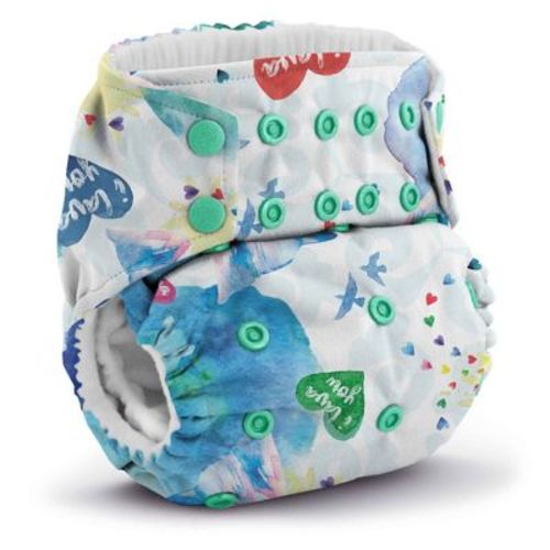Kanga Care Rumparooz G3 Stay Dry Reusable One Size Cloth Pocket Diaper (6-55+ lbs) - Lava White