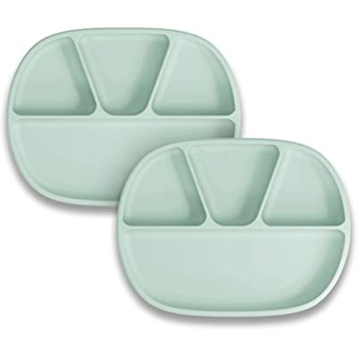 NUK Silicone Baby Suction Plates, Pack of 2