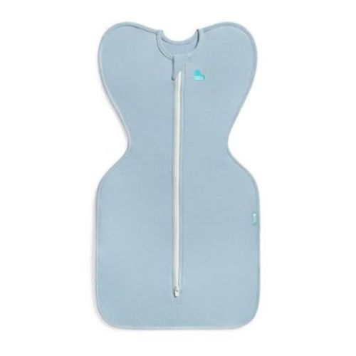 Love To Dream Baby Boy Swaddle Up Lite Sleep Sack - Cotton 0.2 TOG Sleeveless Wrap - Soft Blue Small