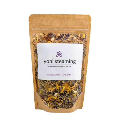 Postpartum Yoni Steaming Herbs & Soothing Sitz Bath Soak For Birth Recovery | Natural Remedy For Healing Perineal Tissues, Hemorrhoids, Episiotomies | 100% Organic Vaginal Steam Herbs | 2-3 Steams