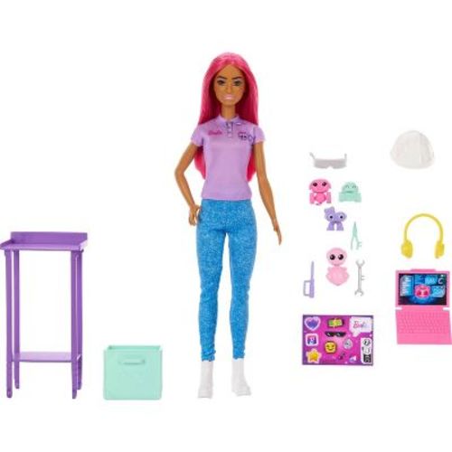 Barbie Careers Fashion Doll STEM Robotics Engineer with Outfit and Accessories Make Your Own Robot