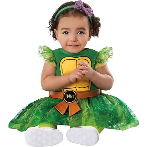 Spirit Halloween Teenage Mutant Ninja Turtle Infant Dress Costume | Officially Licensed | TMNT | Baby Costumes