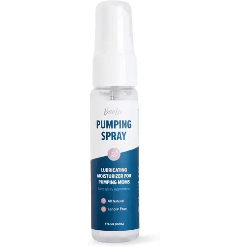 Breast Pump Flange Spray | Helps Sore Nipples & Clogged Milk Ducts | Skin Lubricant for Breast Pumping | Apply Pumping Spray Directly to Shields | Vegan & Lanolin Free | (1 Fl Oz)