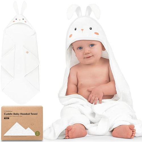 KeaBabies Bunny Hooded Baby Towel