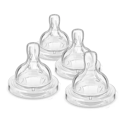 Philips AVENT Anti-Colic Baby Bottle Flow 2 Nipple, 4pk, SCY762/04