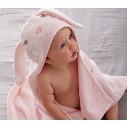 Bunny Plush Baby Hooded Towel
