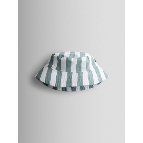 JoJo Maman Bébé Green Stripe Swim Bucket Hat