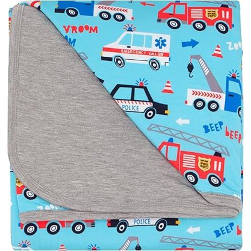 Little Sleepies Cloud Blanket, Soft Viscose from Bamboo Toddler & Baby Blanket for Boys & Girls, Lightweight, Perfect for Hot Sleepers, 50" x 50", Large (to The Rescue)