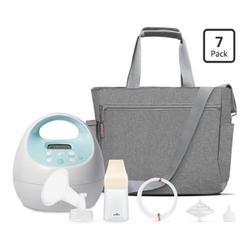 Spectra Baby S1 Plus Premier Rechargeable Breast Pump with Grey Tote Premium Accessory Kit - 24 mm