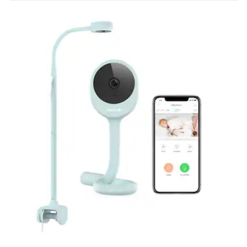 Peekababy - Smart Baby Monitor Camera, App-Based Monitoring, 2K Video, Sleep Tracking, Cry Detection, Two-Way Audio - Blue