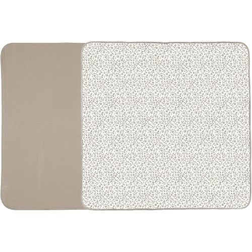 Toddlekind Portable Baby Mat, Organic Cotton 47" x 47, Portable, playpen mat, Travel, Indoor/Outdoor mat, for Babies/Toddlers, 0m+ (Earthen)