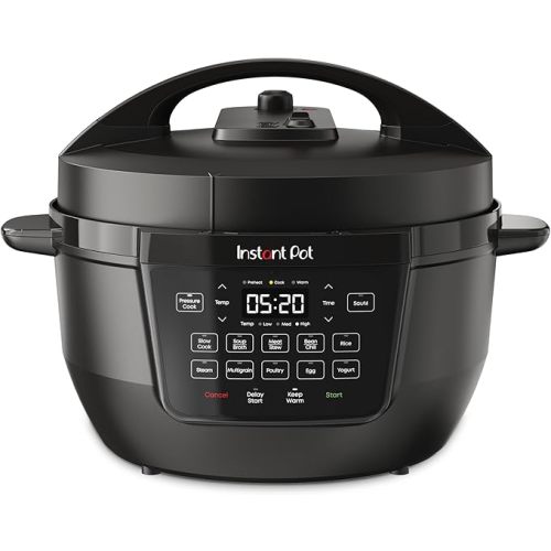 Instant Pot 7.5QT RIO Wide, 7-in-1 Electric Multi-Cooker, Pressure Cooker, Slow Cook, Rice, Steamer, Sauté, Yogurt & Warmer, Wide Base, Large Searing Base, WhisperQuiet Steam Release