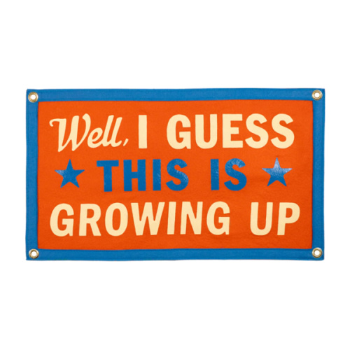 Well, I Guess This Is Growing Up Camp Flag | Blink-182 x Oxford Pennant