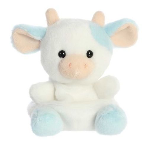 Aurora Mini Skyla Blueberry Cow Palm Pals Adorable Stuffed Animal Blue 4.5"