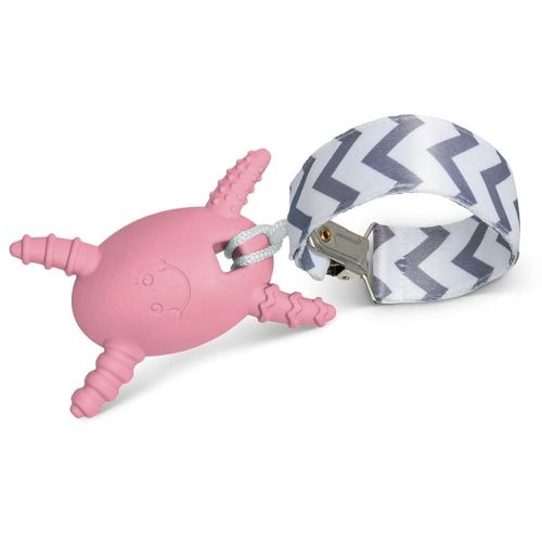 The Official Molar Magician Baby Teether - Freezable Molar Teething Toy for Baby, Infant & Toddler - Made in The USA - Sensory Toy 3-12, up to 18 Months, Pink