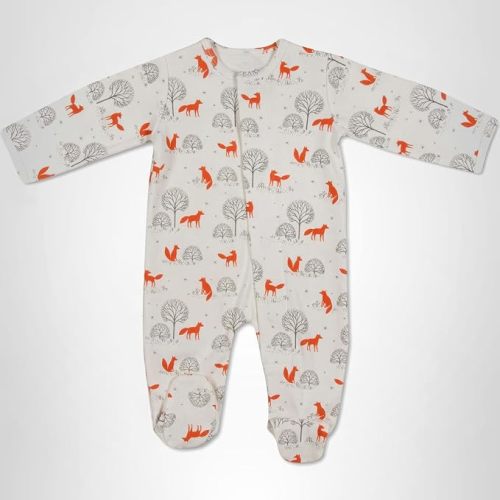 Magnetic Me 100% Organic Cotton Magnetic Baby Footie Pajamas | Super Soft Cotton Fabric