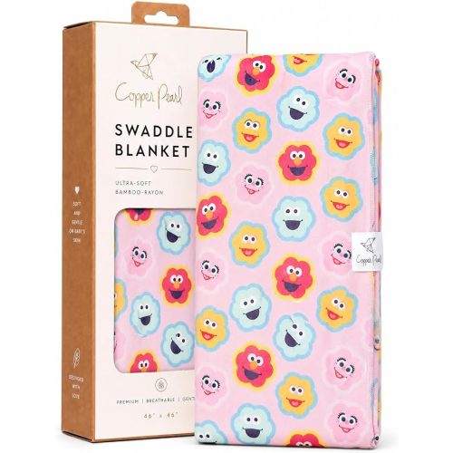 Copper Pearl Swaddle Blankets for Newborns | Soft Stretchy Receiving Blankets for Boys and Girls | Large 46 x 46 Inch Baby Blankets | Lightweight and Breathable Swaddles | Atlantic