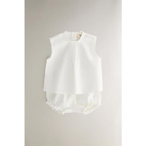 LINEN BABY SET - Oyster-white | ZARA United States