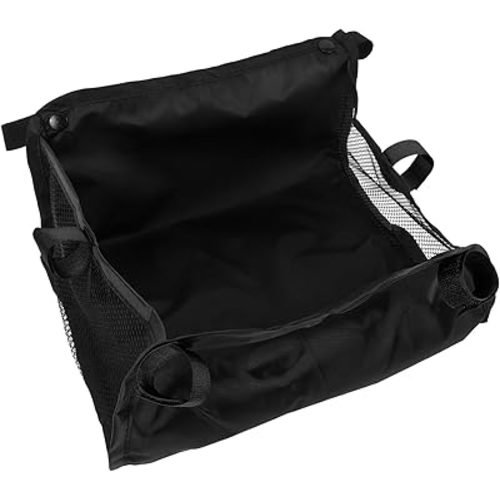 Hemoton Baby Stroller Storage Basket Pushchair Stroller Organizer Net Bag Under Bottom Basket 30x30x10cm