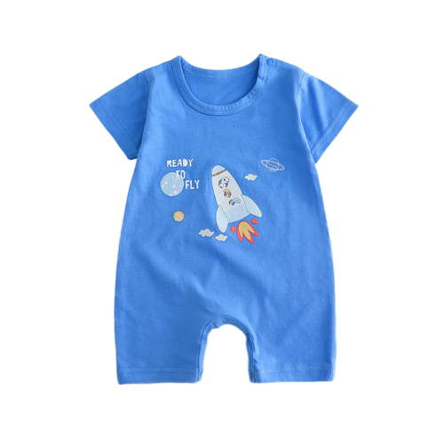 Dealovy Baby Boy Girl Clothes Short Sleeve Jumpsuits Newborn Infant Gifts Spring Fall Cartoon Printed Romper