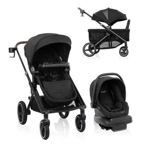 Transformer Stroller to Wagon Travel System Featuring LiteMax NXT Infant Car Seat