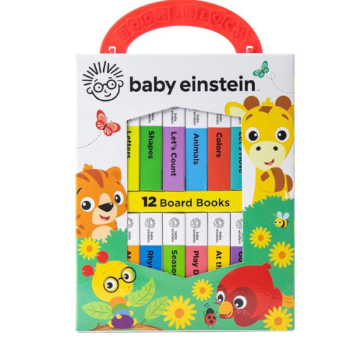 Baby Einstein - My First Library Board Book Block 12-Book Set - First Words, Letters, Counting, and More! - PI Kids