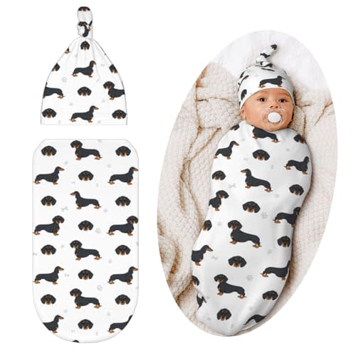 Jarverce Dog Swaddle Blanket for Baby, Soft Sleeping Bag, Swaddling Sack for Newborn Dog Baby Items Stuff