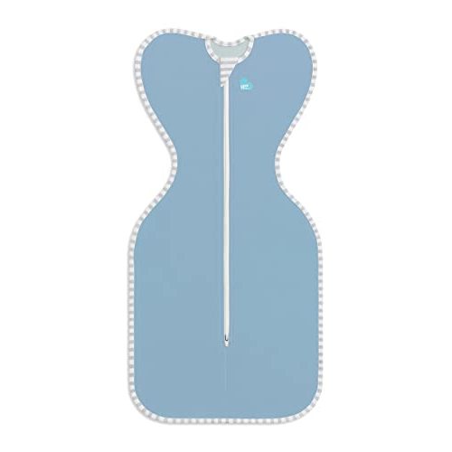 Love to Dream Swaddle UP, Baby Sleep Sack, Self-Soothing Swaddles for Newborns, Improves Sleep, Snug Fit Helps Calm Startle Reflex, New Born Essentials for Baby, 1.0 TOG, 5-8.5 lbs, Blue