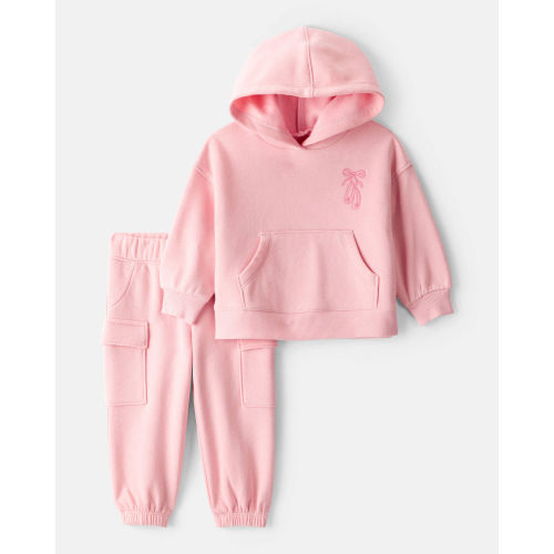 Baby Girl 2-Piece DayDream Fleece Ballet Long-Sleeve Hoodie & Pant Set - Pink - Carter's | Carter's